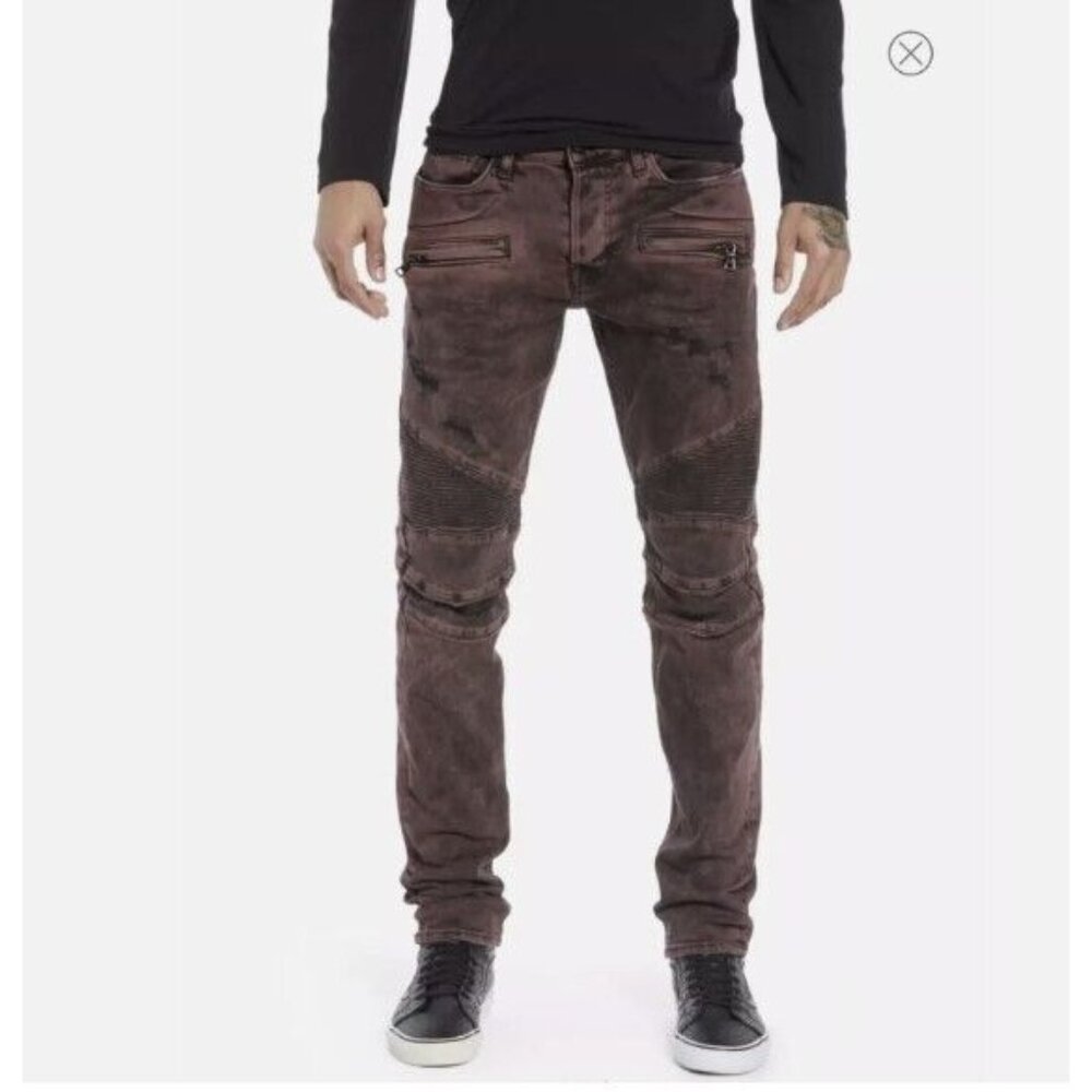 Hudson Los Angeles Blinder V2 Moto Skinny Biker Jeans ( 31 )
